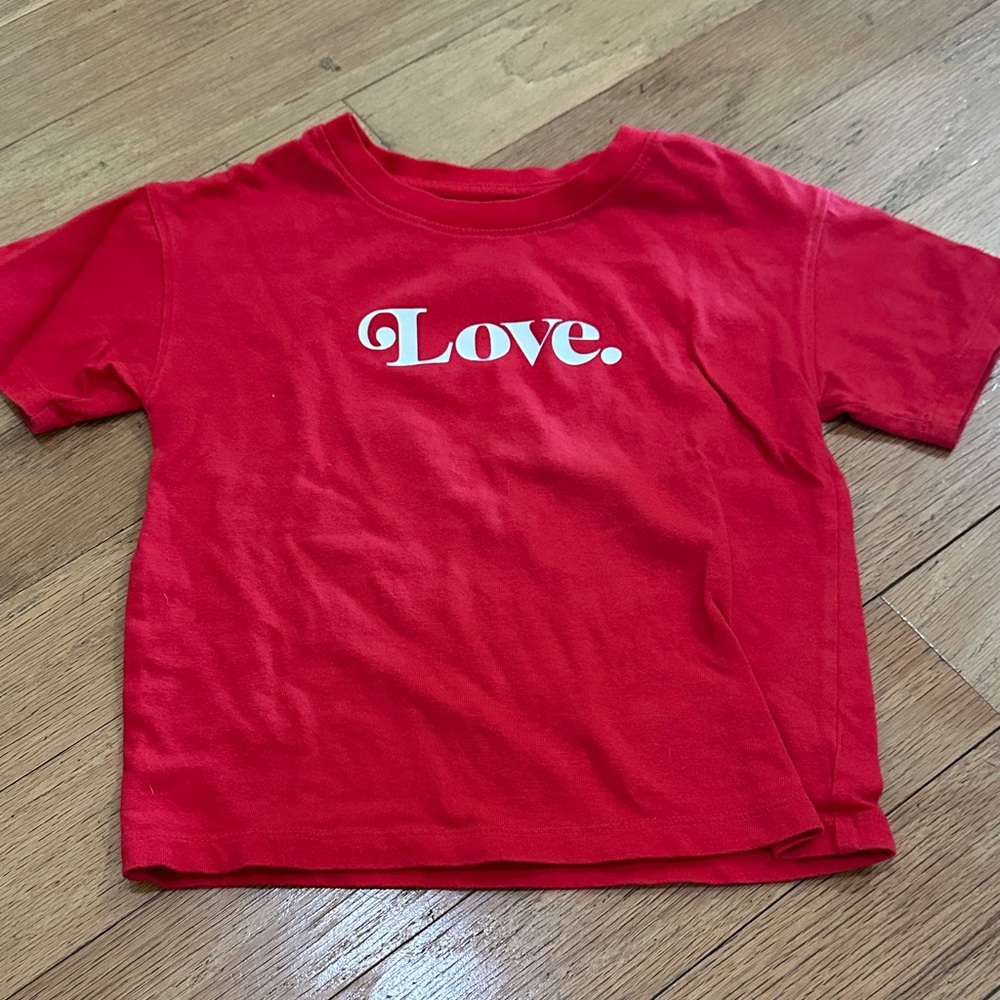 Cat & Jack Red 'Love.' Graphic Tee
